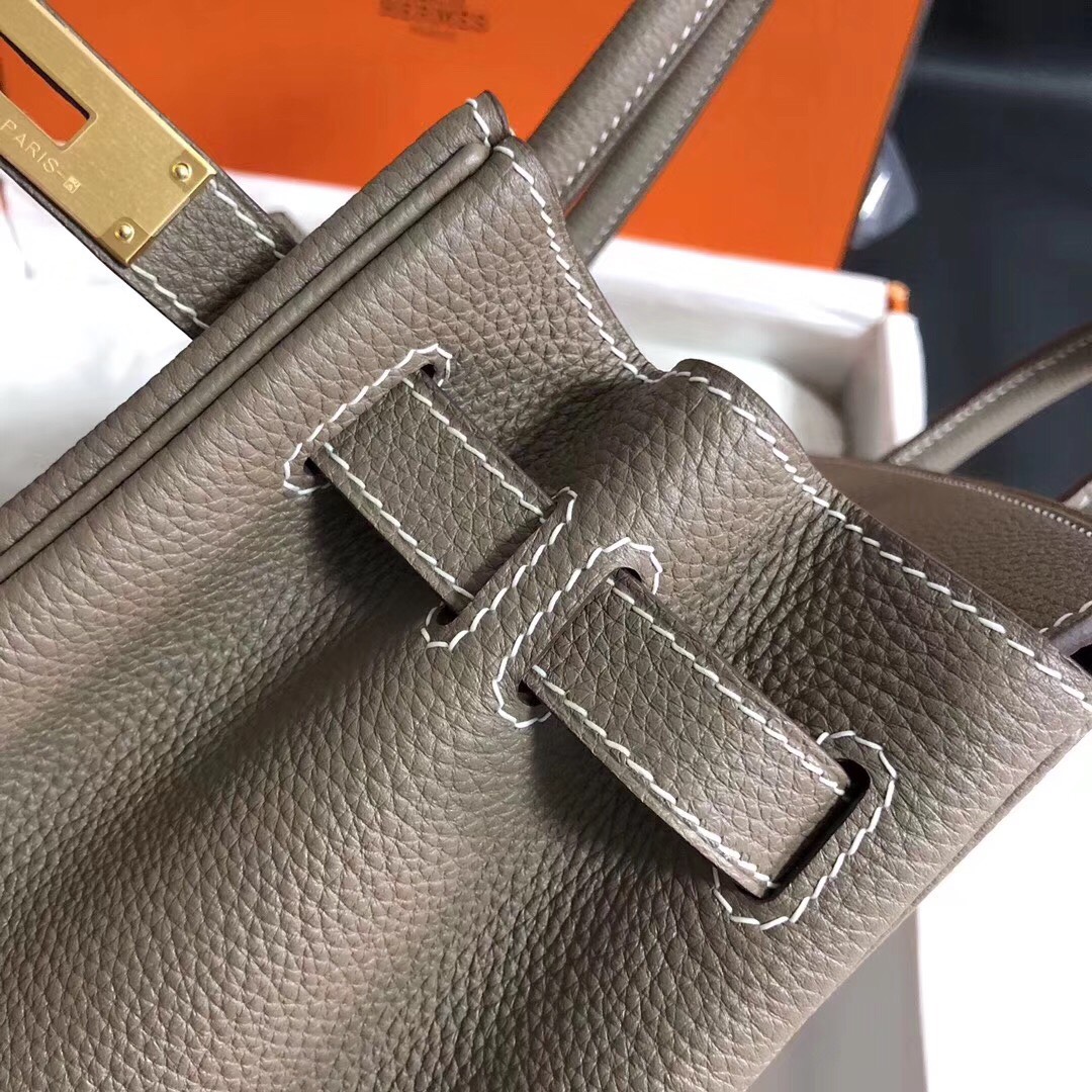 Hermes Birkin 35CM Togo Leather Handbag Etoupe